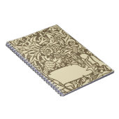 ウィリアムモリスフクロウフローラヴィンテージデザイン ノートブック (右側)