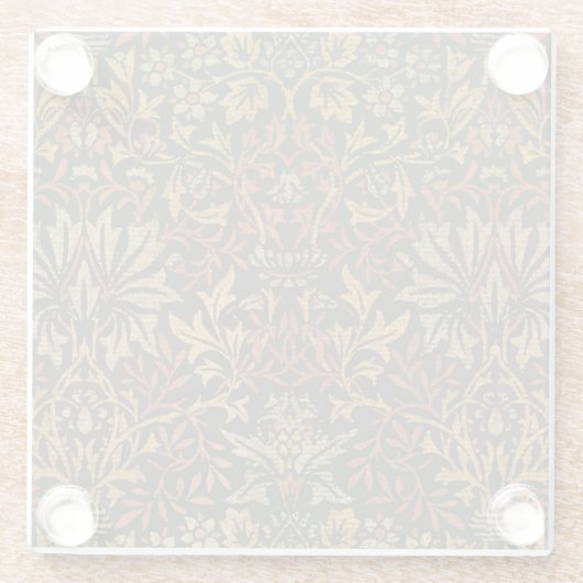 ウィリアムモリスフラワーガーデンタペストリー ガラスコースター (裏面)