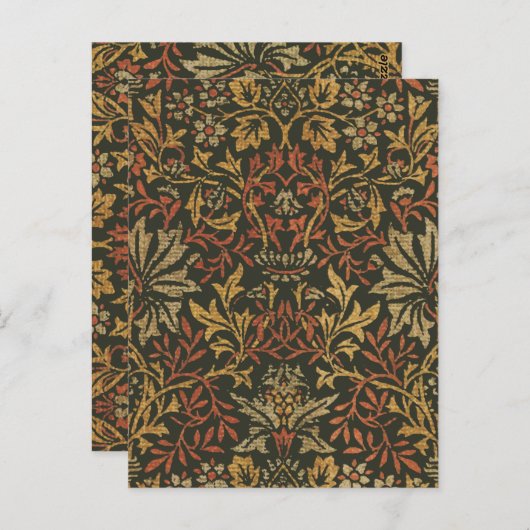 ウィリアムモリスフラワーガーデンタペストリー ポストカード (正面/裏面)