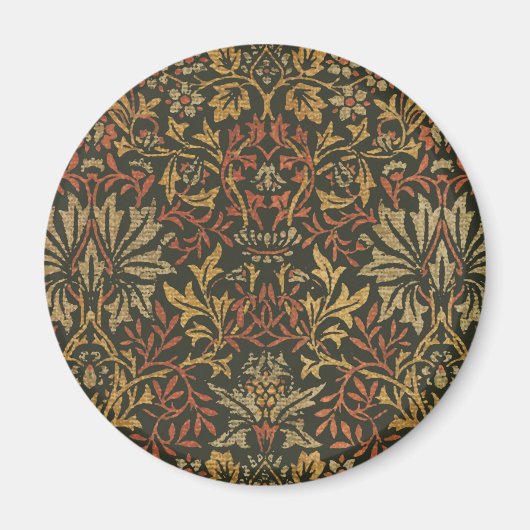 ウィリアムモリスフラワーガーデンタペストリー マグネット (正面)