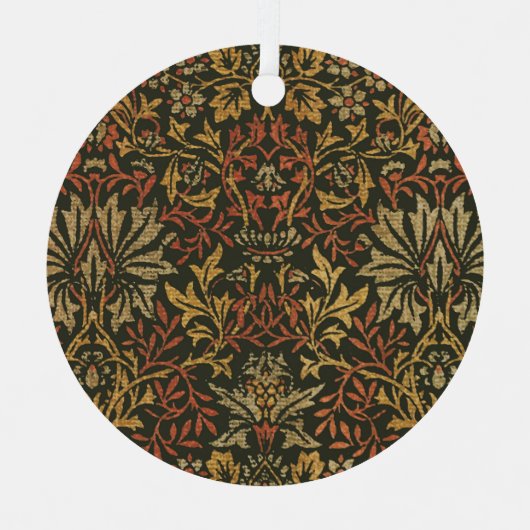ウィリアムモリスフラワーガーデンタペストリー メタルオーナメント (正面)