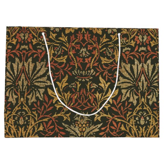 ウィリアムモリスフラワーガーデンタペストリー ラージペーパーバッグ (裏面)