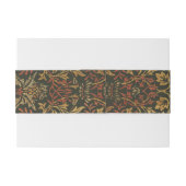 ウィリアムモリスフラワーガーデンタペストリー 招待状ベリーバンド (裏面例)