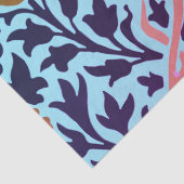 ウィリアムモリスフラワーズオンブルーティッシュペーパー 薄葉紙 (詳細)