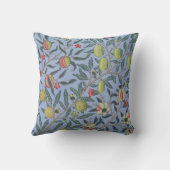 ウィリアムモリスフルーツポメグラネートブルーオーナメント クッション (裏面)