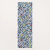 ウィリアムモリスフルーツポメグラネートホワイトオーナメント ヨガマット (裏面)