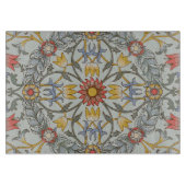 ウィリアムモリスフローラサークルフラワーイラストレーション カッティングボード (正面)