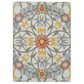 ウィリアムモリスフローラサークルフラワーイラストレーション クリップボード (裏面)