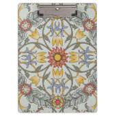 ウィリアムモリスフローラサークルフラワーイラストレーション クリップボード (正面)