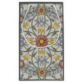 ウィリアムモリスフローラサークルフラワーイラストレーション スモールペーパーバッグ (裏面)