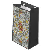 ウィリアムモリスフローラサークルフラワーイラストレーション スモールペーパーバッグ (裏面アングル)