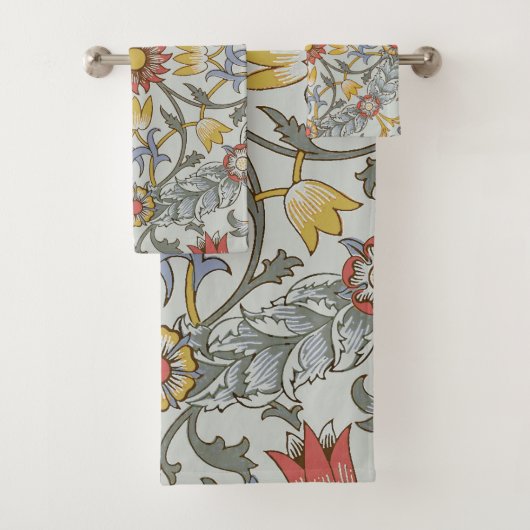 ウィリアムモリスフローラサークルフラワーイラストレーション バスタオルセット (インサイチュ)