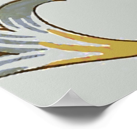 ウィリアムモリスフローラサークルフラワーイラストレーション ポスター (角)