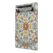 ウィリアムモリスフローラサークルフラワーイラストレーション ミニクリップボード (アングル2)