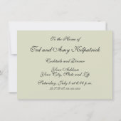 ウィリアムモリスフローラサークルフラワーイラストレーション 招待状 (裏面)