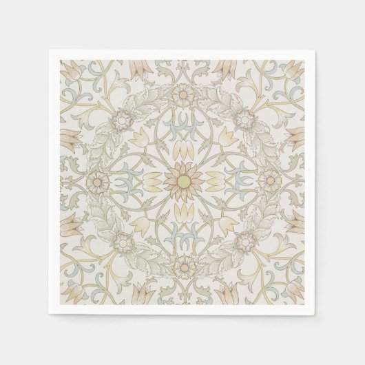 ウィリアムモリスフローラナプキンス スタンダードカクテルナプキン (正面)