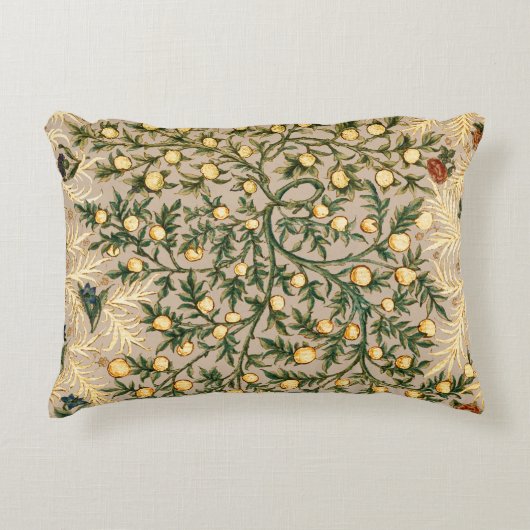 ウィリアムモリスフローラフルーツガーデンフラワークラシックズ アクセントクッション (正面)