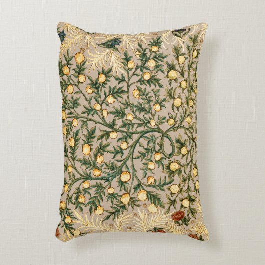 ウィリアムモリスフローラフルーツガーデンフラワークラシックズ アクセントクッション (正面(垂直))