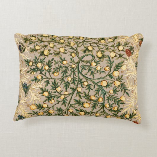 ウィリアムモリスフローラフルーツガーデンフラワークラシックズ アクセントクッション (裏面)
