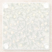 ウィリアムモリスフローラフルーツガーデンフラワークラシックズ ガラスコースター (裏面)