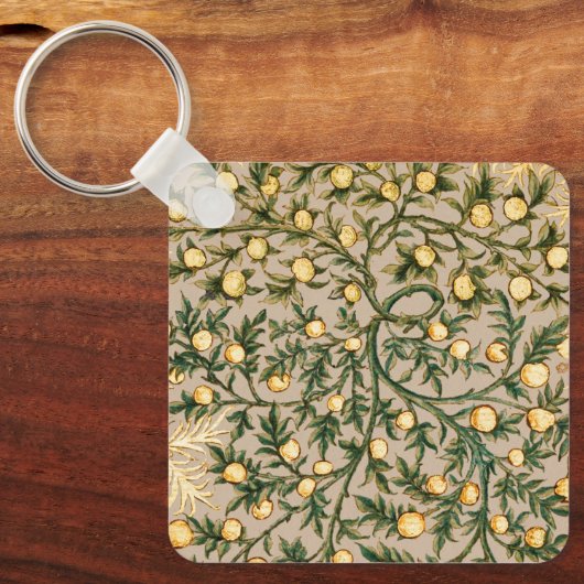 ウィリアムモリスフローラフルーツガーデンフラワークラシックズ キーホルダー (正面)