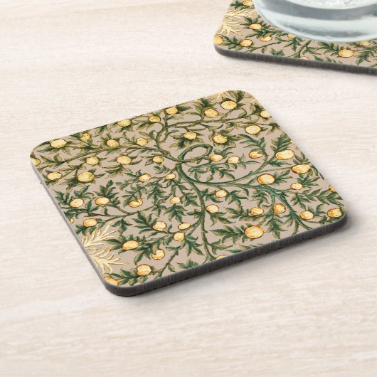 ウィリアムモリスフローラフルーツガーデンフラワークラシックズ コースター (左側)