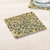 ウィリアムモリスフローラフルーツガーデンフラワークラシックズ スクエアペーパーコースター (アングル)