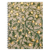 ウィリアムモリスフローラフルーツガーデンフラワークラシックズ ノートブック (正面)