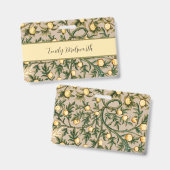 ウィリアムモリスフローラフルーツガーデンフラワークラシックズ バッジ (Front & Back)