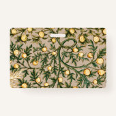 ウィリアムモリスフローラフルーツガーデンフラワークラシックズ バッジ (裏面)