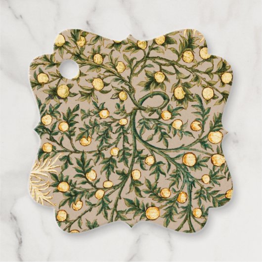 ウィリアムモリスフローラフルーツガーデンフラワークラシックズ フェイバータグ (正面)