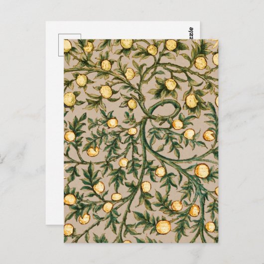 ウィリアムモリスフローラフルーツガーデンフラワークラシックズ ポストカード (正面/裏面)