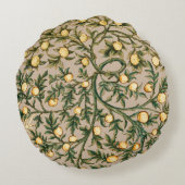 ウィリアムモリスフローラフルーツガーデンフラワークラシックズ ラウンドクッション (裏面)