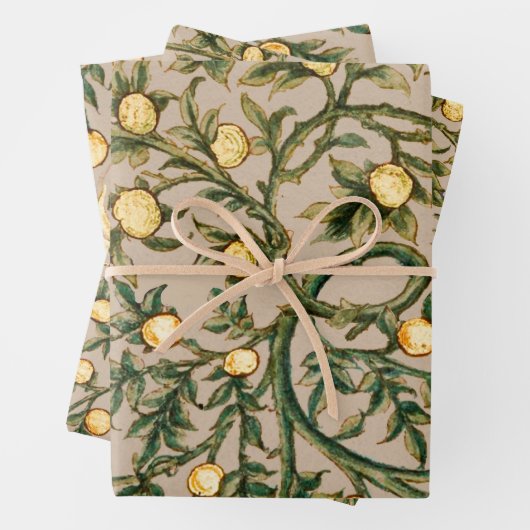 ウィリアムモリスフローラフルーツガーデンフラワークラシックズ ラッピングペーパーシート (インサイチュ)