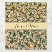 ウィリアムモリスフローラフルーツガーデンフラワークラシックズ ワインラベル (シングルラベル)