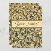 ウィリアムモリスフローラフルーツガーデンフラワークラシックズ 招待状 (正面/裏面)