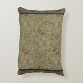 ウィリアムモリスフローラリリーウィローアートプリントデザイン アクセントクッション (裏面(縦))
