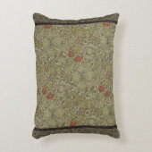 ウィリアムモリスフローラリリーウィローアートプリントデザイン アクセントクッション (正面(垂直))