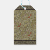 ウィリアムモリスフローラリリーウィローアートプリントデザイン ギフトタグ (正面)