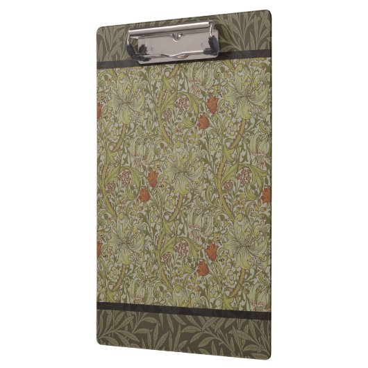ウィリアムモリスフローラリリーウィローアートプリントデザイン クリップボード (左)
