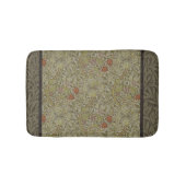 ウィリアムモリスフローラリリーウィローアートプリントデザイン バスマット (正面)