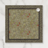 ウィリアムモリスフローラリリーウィローアートプリントデザイン フェイバータグ (裏面)