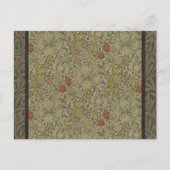 ウィリアムモリスフローラリリーウィローアートプリントデザイン ポストカード (正面)