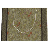 ウィリアムモリスフローラリリーウィローアートプリントデザイン ラージペーパーバッグ (正面)