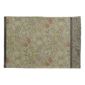 ウィリアムモリスフローラリリーウィローアートプリントデザイン 枕カバー (裏面)