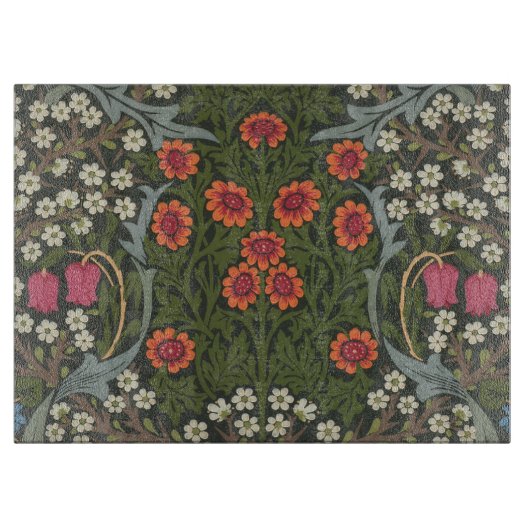 ウィリアムモリスブラックソーンガーデンフラワークラシックズ カッティングボード (正面)