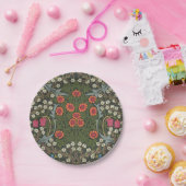 ウィリアムモリスブラックソーンガーデンフラワークラシックズ ペーパープレート (パーティー)