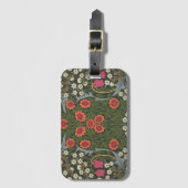 ウィリアムモリスブラックソーンガーデンフラワークラシックズ ラゲッジタグ (正面縦)
