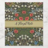 ウィリアムモリスブラックソーンガーデンフラワークラシックズ ワインラベル (シングルラベル)