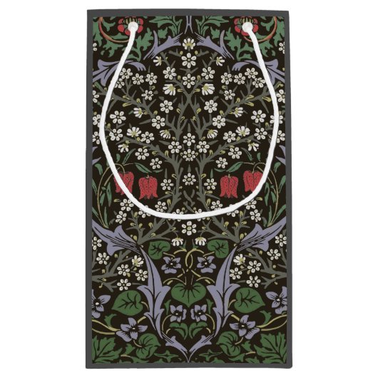ウィリアムモリスブラックソーンタペストリーフローラ スモールペーパーバッグ (裏面)